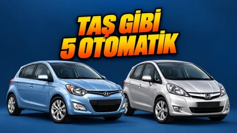 1 Milyon TL Altında Otomatik Vitesli 5 İkinci El Otomobil