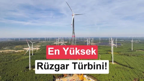 Almanya’da 365 metrelik rüzgar türbini tamamlandı