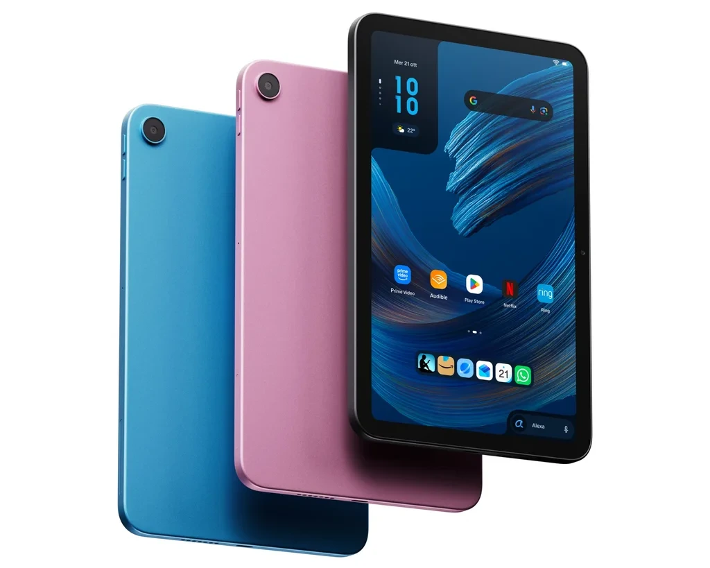 Mavi ve pembe renkli Alexa Tablet 8 modelleri