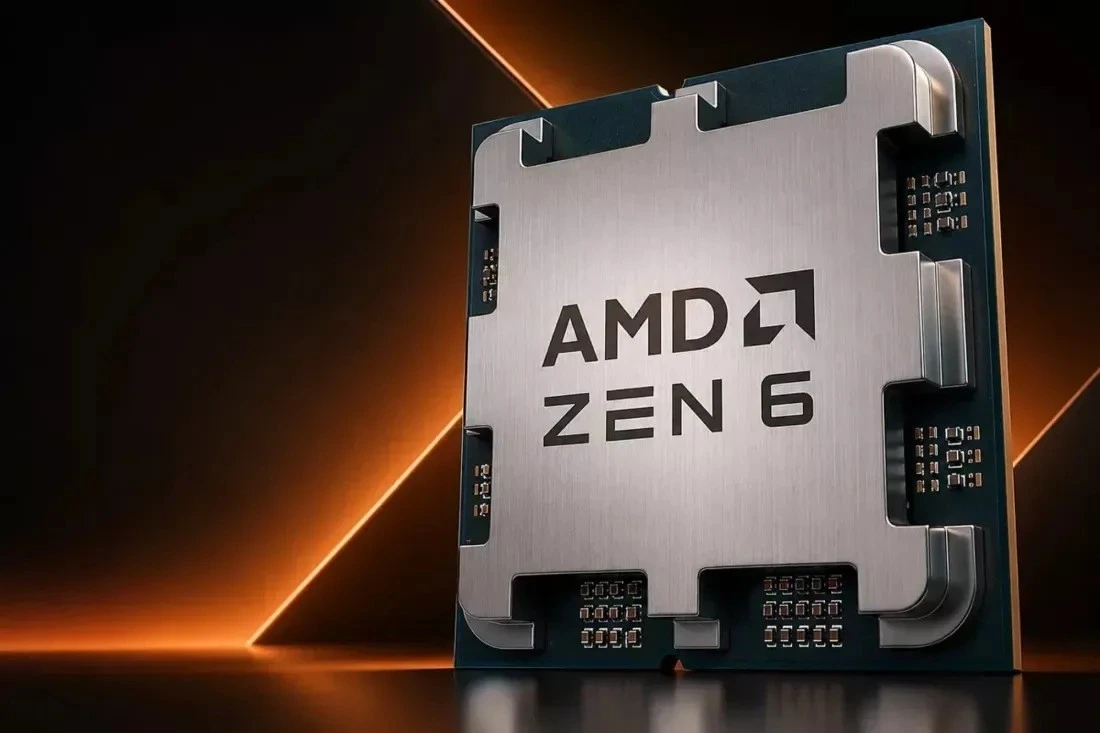 AMD Zen 6 yazılı işlemci çipinin tanıtım görseli