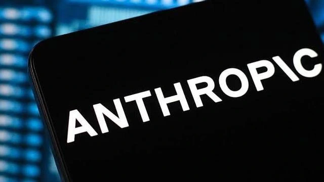 Anthropic yazısının yer aldığı bir ekranın yakın plan görüntüsü