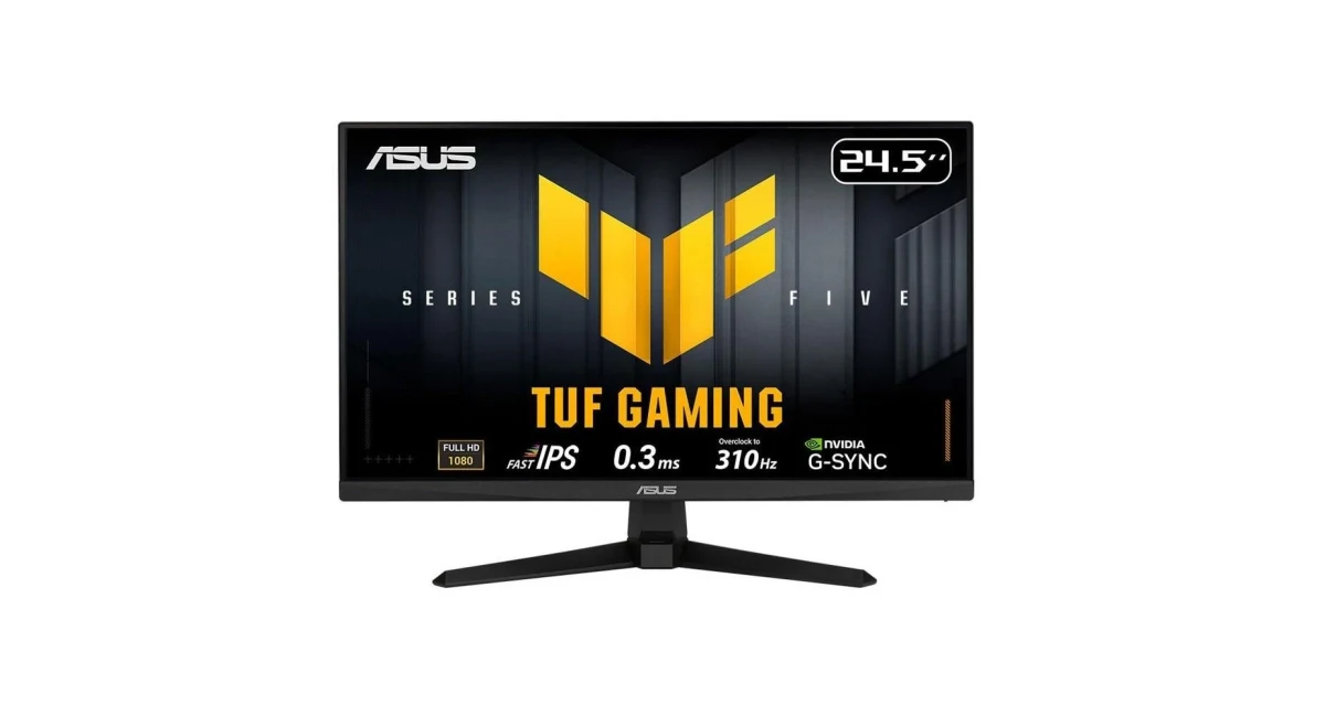 ASUS TUF Gaming serisinden 24,5 inç monitör ürün görseli
