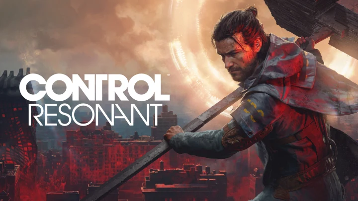 CONTROL Resonant görselinde oyunun logosu ve elinde silah tutan bir karakter yer alıyor.
