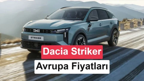 Dacia Striker’ın Avrupa fiyatlarını tanıtan kapak görseli