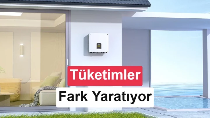 Ev tipi güneş enerjisi depolama sisteminin bekleme tüketimindeki farkları anlatan görsel
