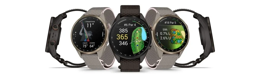 Garmin Approach S72 golf saatleri farklı kasa ve kayış seçenekleriyle