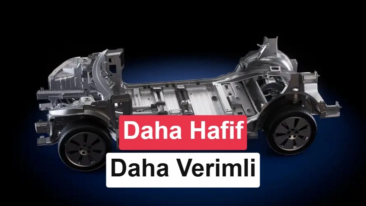 GM’nin yeni elektrikli araç platformuna ait çıplak araç şasisi