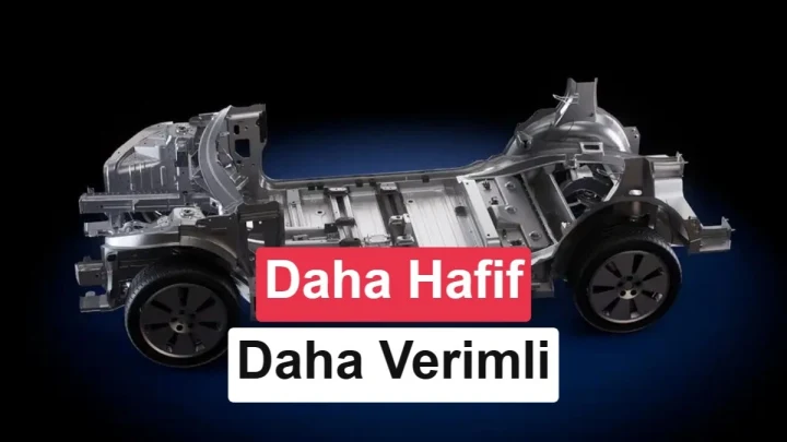 GM’nin yeni elektrikli araç platformuna ait çıplak araç şasisi