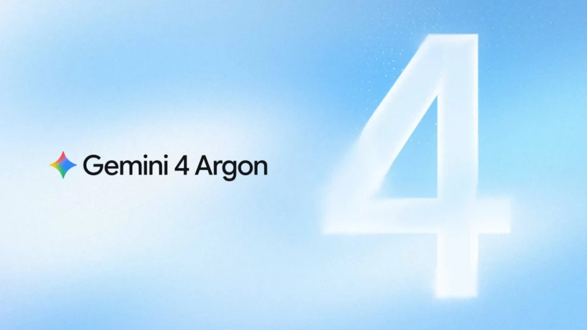 Gemini 4 Argon yazısı ve büyük 4 rakamının yer aldığı tanıtım görseli