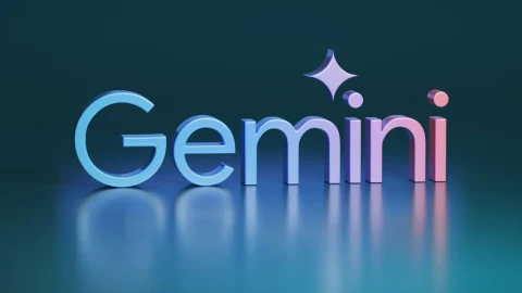 Renkli harflerle yazılmış Gemini logosu