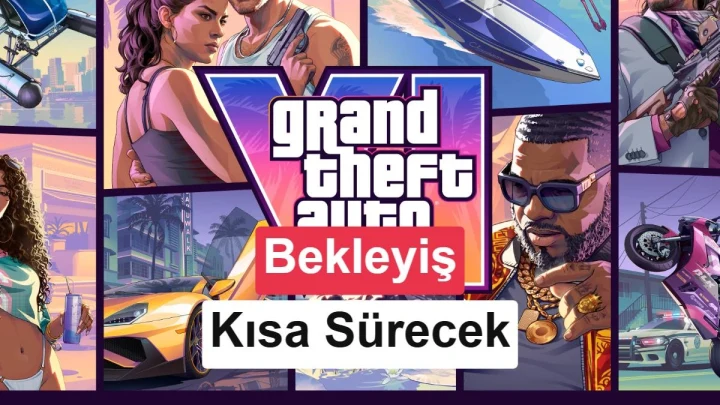 GTA 6 oyunundan bir sahnede yüzleri bandanalarla örtülü iki karakter