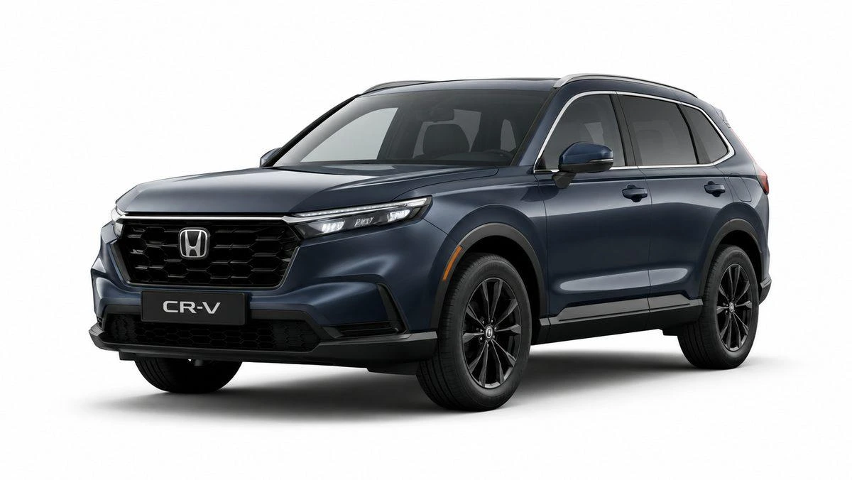 Koyu mavi Honda CR-V otomobil