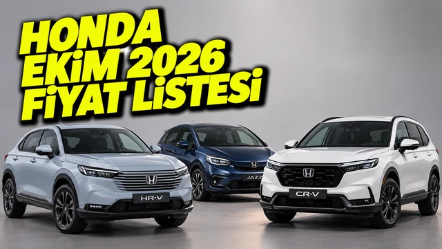 Honda Ekim 2026 fiyat listesi görseli ve Honda modelleri