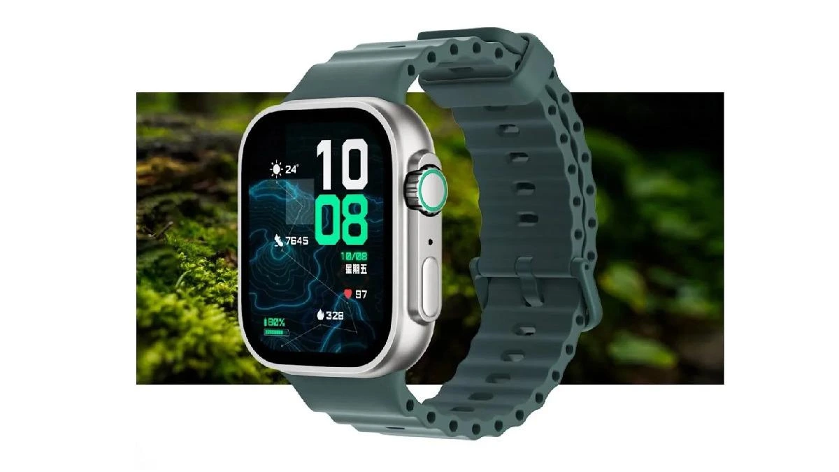 Yeşil kayışlı HONOR Watch Fit 6 akıllı saat