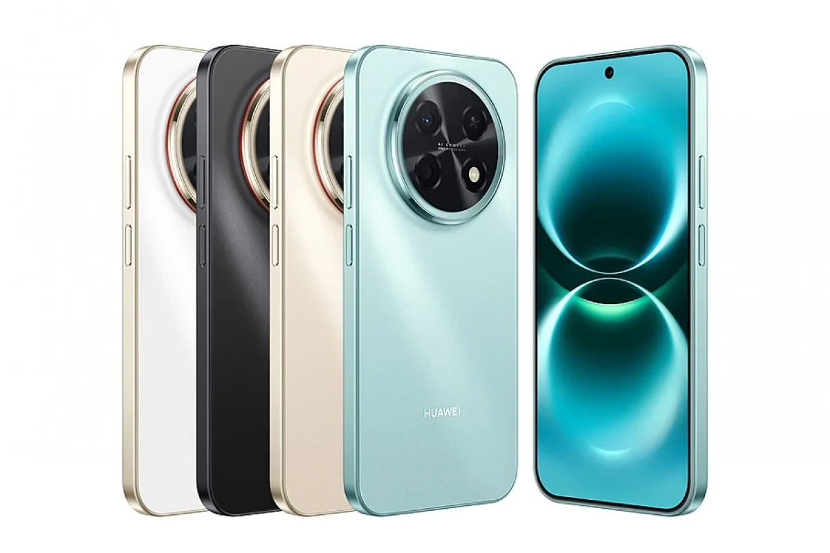 Huawei telefonlarını farklı renk seçenekleriyle gösteren ürün görseli