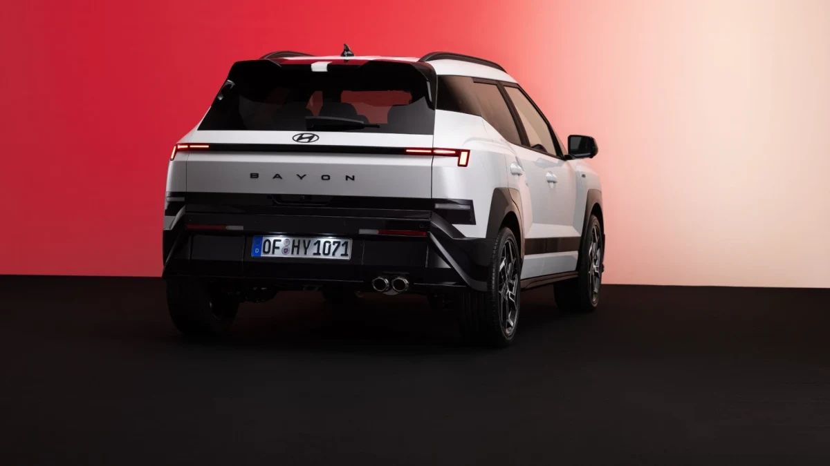 Yeni Hyundai Bayon’un arka ve yan tasarımı.