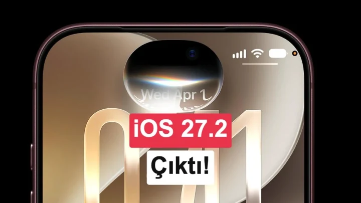 iOS 27.2 güncelleme simgesi ve iPhone görseli