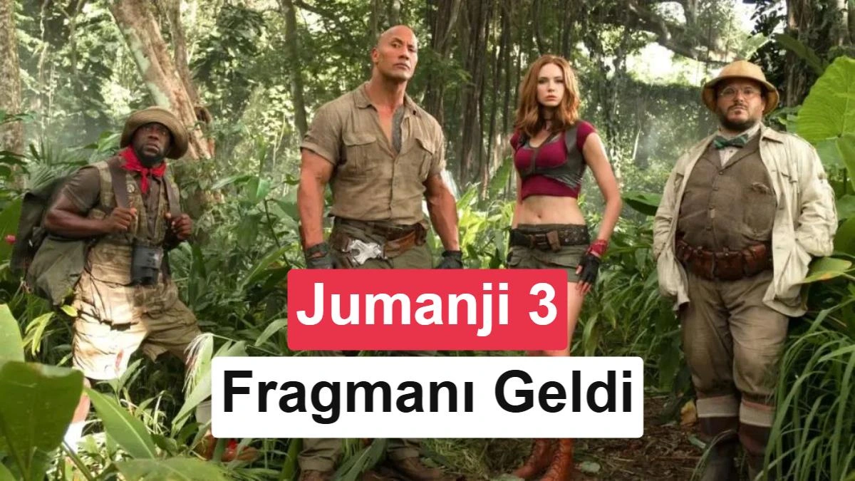 Jumanji: Open World filminde dört karakter bir şehir sokağında yürüyor
