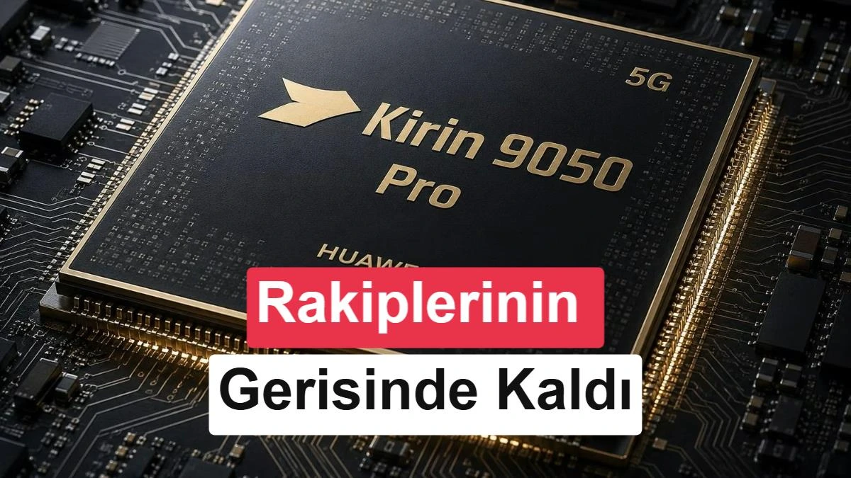 Kirin 9050 Pro işlemci çipini gösteren görsel