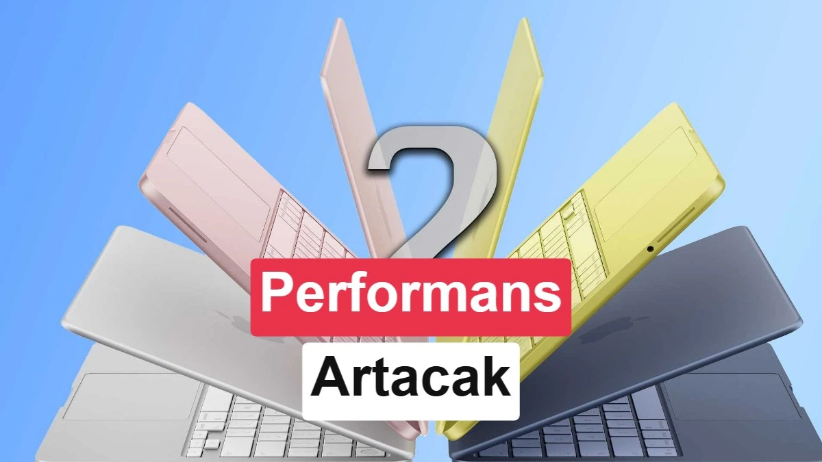 Farklı renklerde açılmış MacBook Neo dizüstü bilgisayarlar