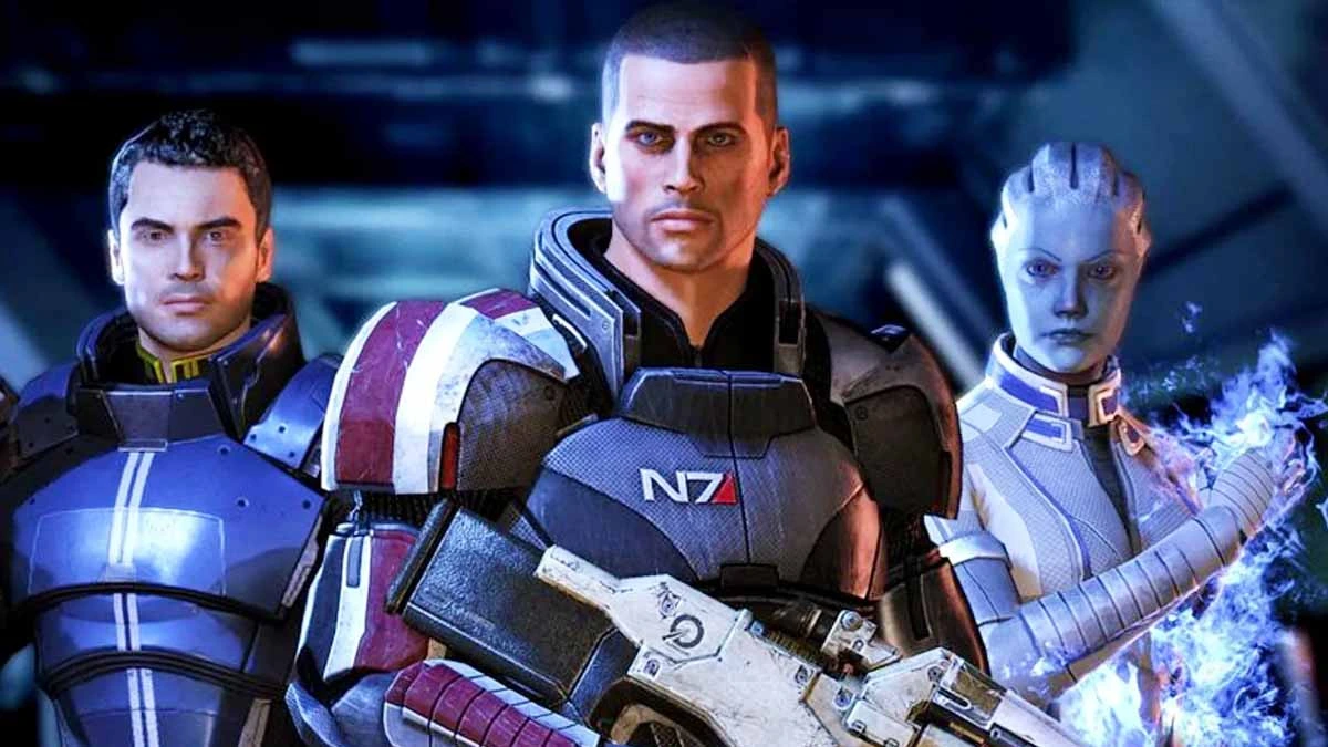 Mass Effect oyunundan üç karakterin yer aldığı görsel