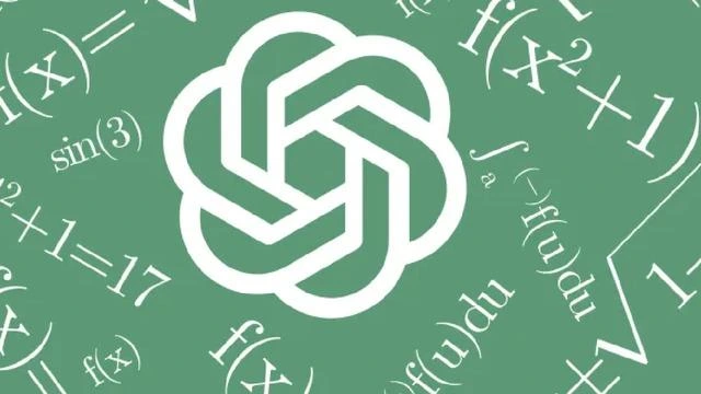 Matematiksel ifadelerin yer aldığı yeşil fonda OpenAI logosu