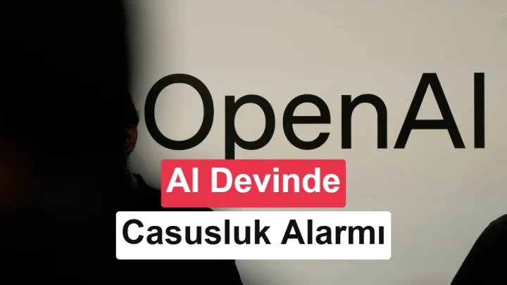 OpenAI logosu ve casusluk alarmı başlığının yer aldığı kapak görseli