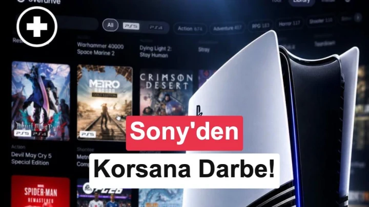Overdrive mağazasındaki oyunların listelendiği arayüz