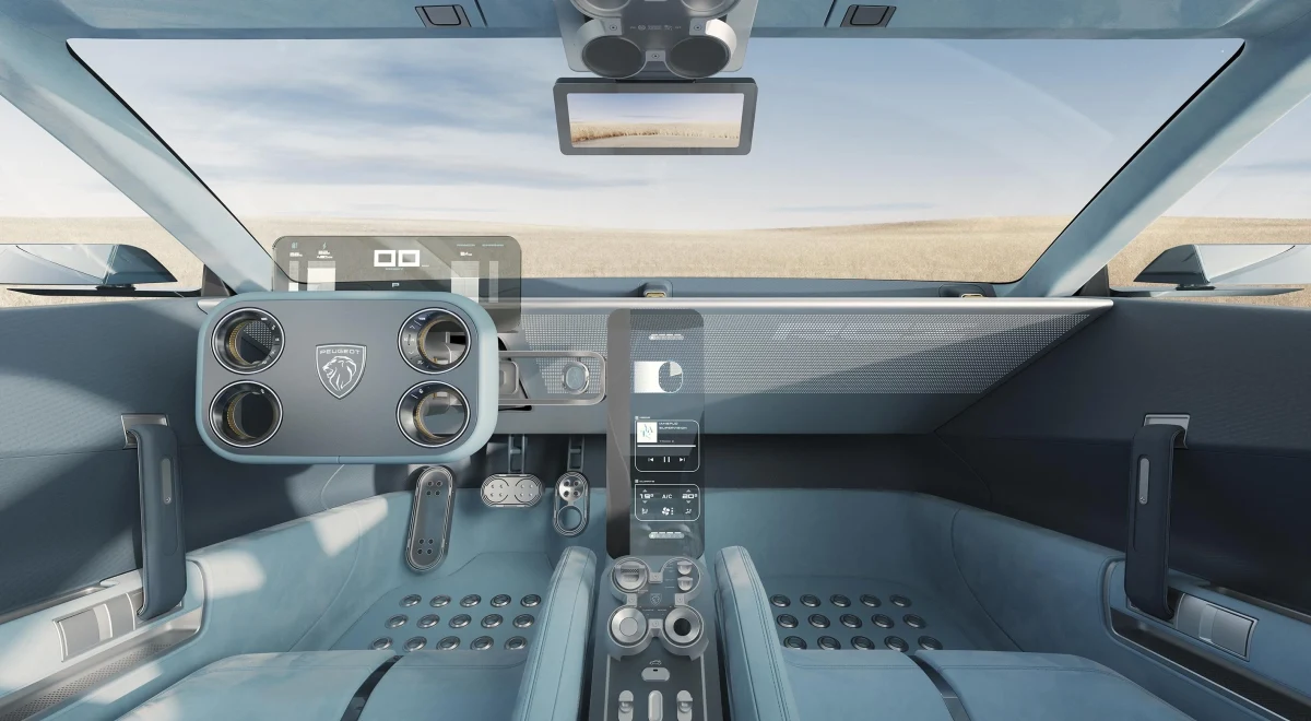Hypersquare direksiyonlu Peugeot RCZ Vision konseptinin iç mekânı