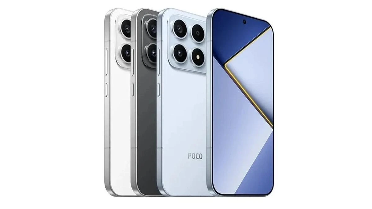POCO X8s telefonların ön ve arka yüzleri