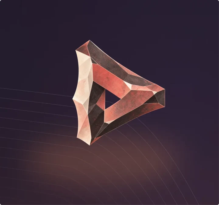Recursive Flint için kullanılan geometrik biçimli logo görseli