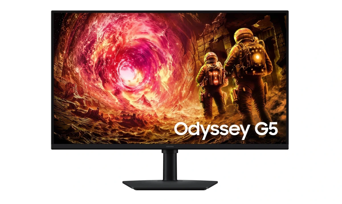 Samsung Odyssey G5 monitörün önden ürün görseli