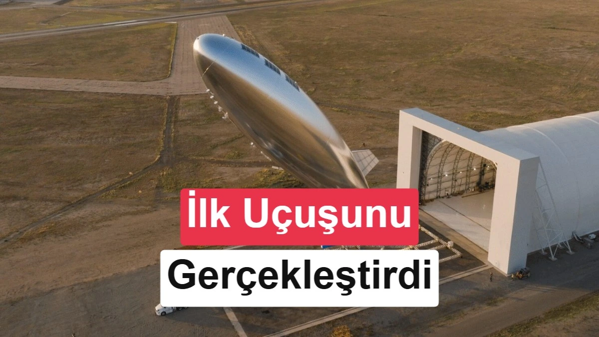 Sceye’nin hava aracı, hangar benzeri bir yapının önünde yerde görülüyor