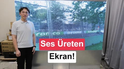 Ekran, görüntüdeki nesneyi izleyen hoparlöre dönüşüyor