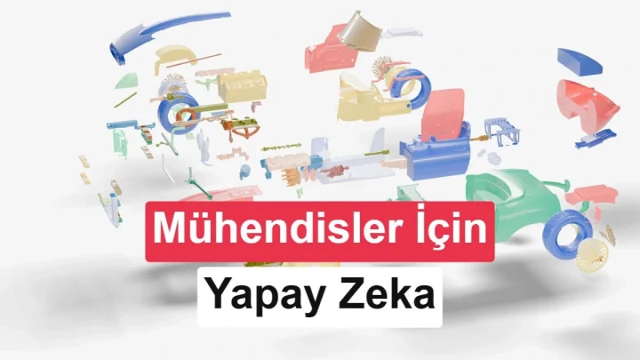 SKY-001 ve mühendislik tasarımlarını çağrıştıran, parçalarına ayrılmış üç boyutlu model görseli