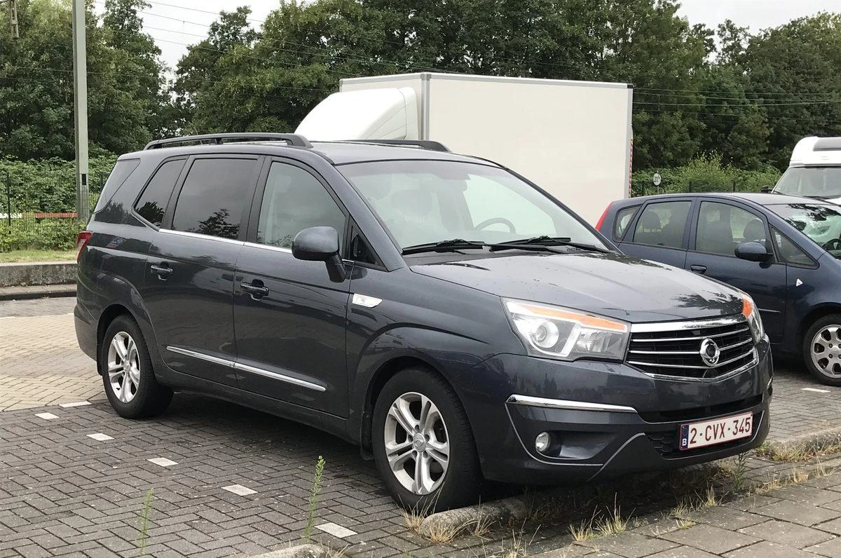 Koyu renkli SsangYong Rodius minivan