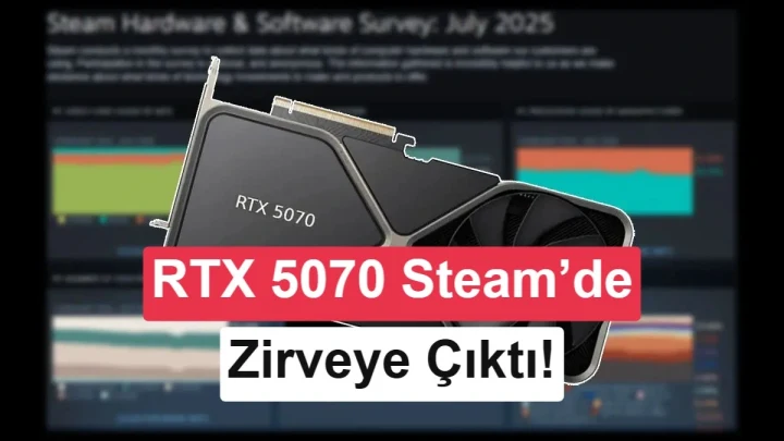 Steam logosunun yanında GeForce RTX ekran kartı görseli
