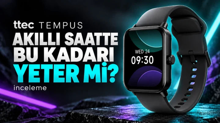 ttec Tempus akıllı saatinin tanıtım görseli ve inceleme başlığı