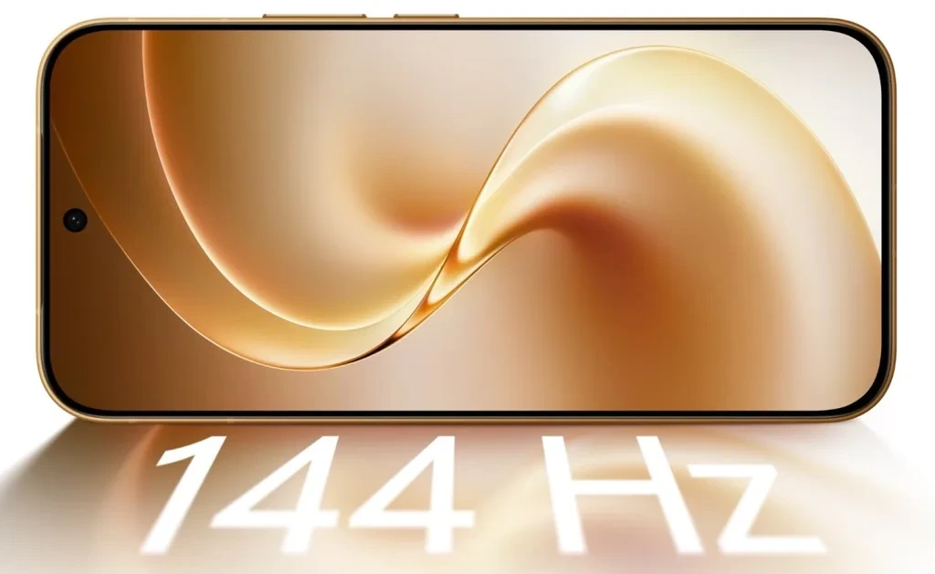 Vivo V80’in ekranında 144 Hz yenileme hızı vurgulanıyor