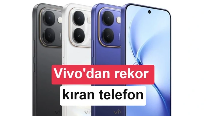 Vivo Y600 telefonun farklı renk seçenekleriyle ön ve arka yüzü