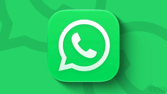 Yeşil zemin üzerinde WhatsApp uygulama simgesi