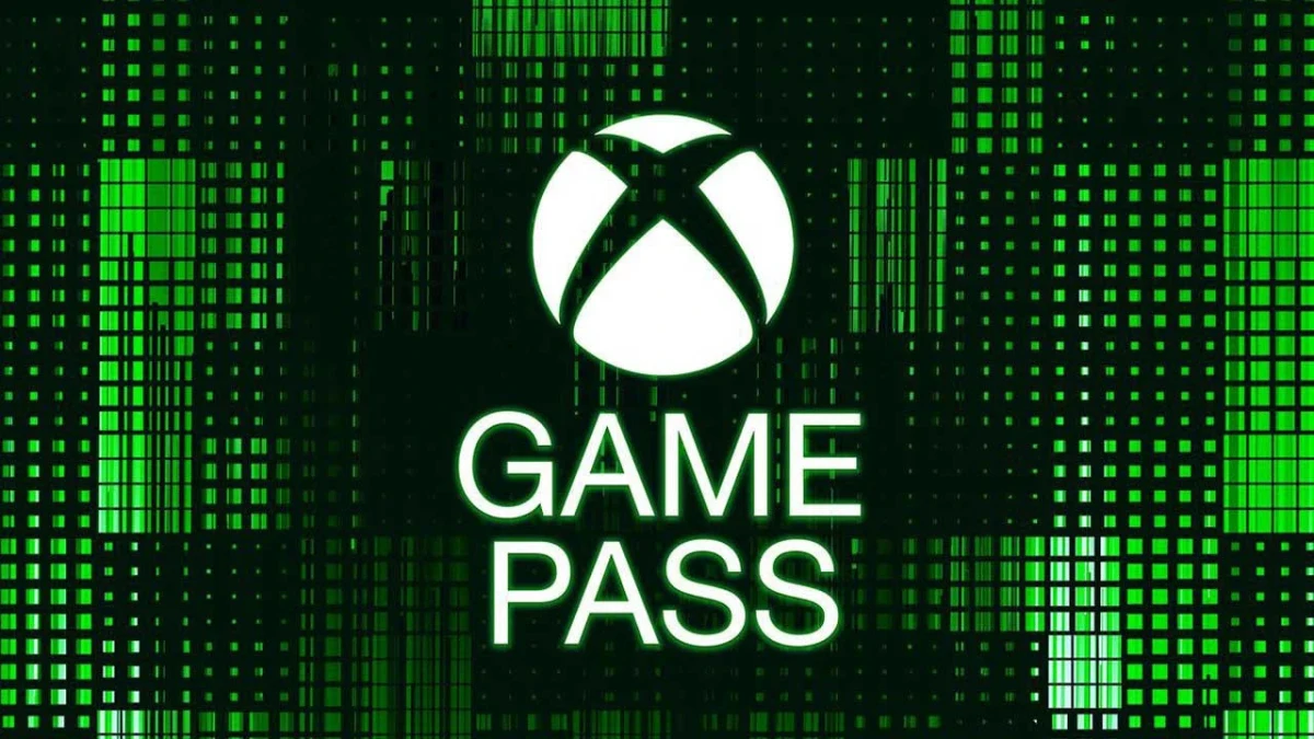 Xbox Game Pass logosu ve yeşil dijital desenler