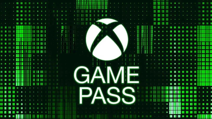 Xbox Game Pass logosu ve yeşil dijital desenler
